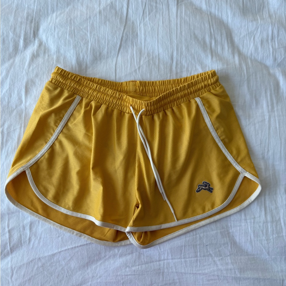 Tracksmith Gold Women's Athletic Shorts Small
